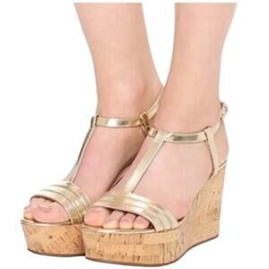 Kate Spade New York tallin metallic platform sandal Size 9.5
